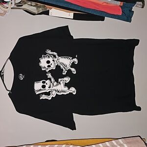 The Simpsons mens  black and white tshirt sz Large